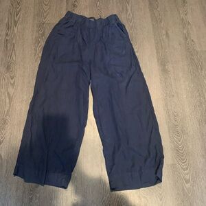 Tahari Blue Linen Pants